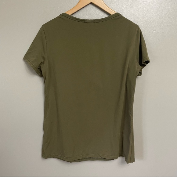 SmallShow women’s Large Tshirt Olive Green Maternity Nursing - Picture 2 of 9